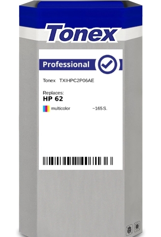 Tonex Cartucho de tinta varios colores TXIHPC2P06AE compatible con HP 62 C2P06AE