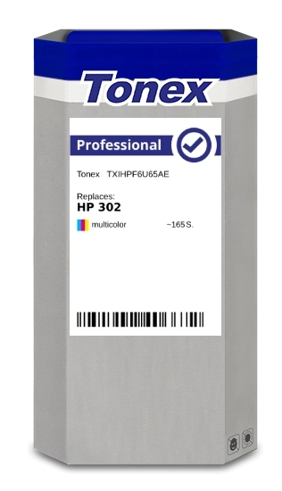 Tonex Cartucho de tinta varios colores TXIHPF6U65AE compatible con HP 302 F6U65AE