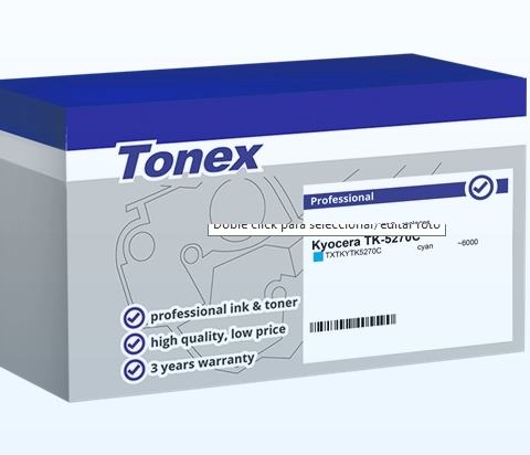 Tonex Tóner cian TXTKYTK5270C compatible con Kyocera TK-5270C