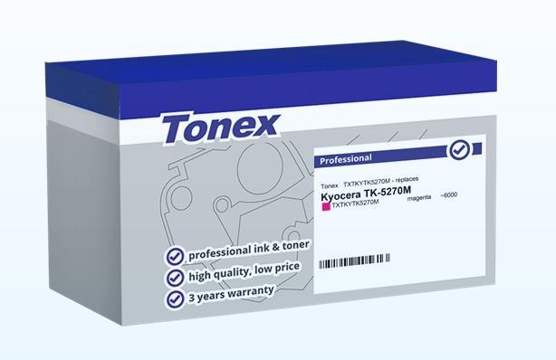 Tonex Tóner magenta TXTKYTK5270M compatible con Kyocera TK-5270M
