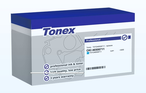 Tonex Tóner cian TXTO46508711 compatible con OKI 46508711
