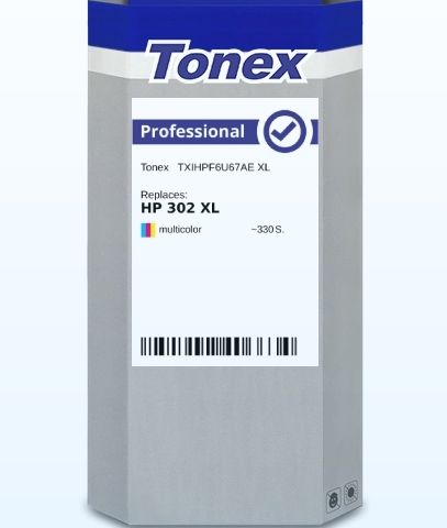 Tonex Cartucho de tinta varios colores TXIHPF6U67AE compatible con HP 302 XL F6U67AE