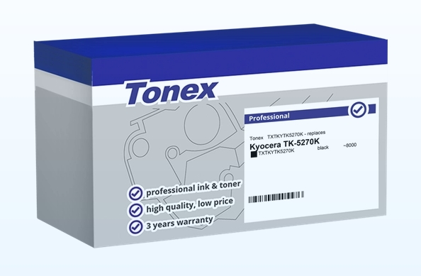 Tonex Tóner negro TXTKYTK5270K compatible con Kyocera TK-5270K
