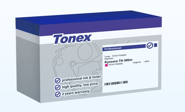 Tonex Tóner magenta TXTKYTK580M compatible con Kyocera TK-580m