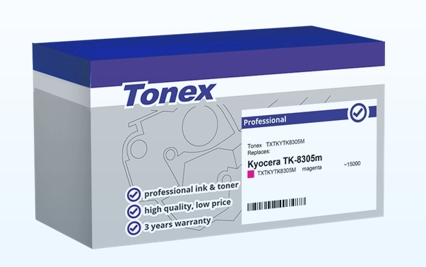 Tonex Tóner magenta TXTKYTK8305M compatible con Kyocera TK-8305m