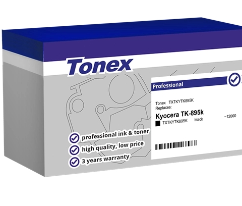 Tonex Tóner negro TXTKYTK895K compatible con Kyocera TK-895k