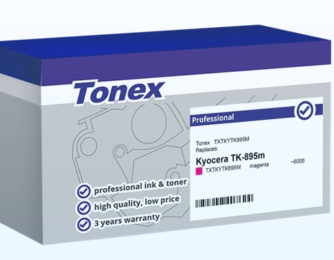 Tonex Tóner magenta TXTKYTK895M compatible con Kyocera TK-895m