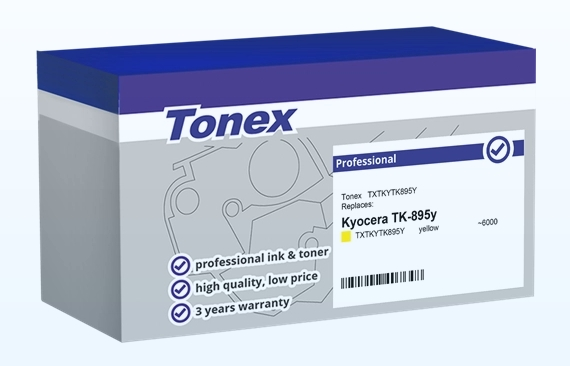 Tonex Tóner amarillo TXTKYTK895Y compatible con Kyocera TK-895y