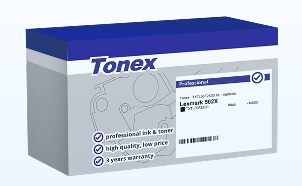 Tonex Tóner negro TXTL50F2X00 compatible con Lexmark 502X