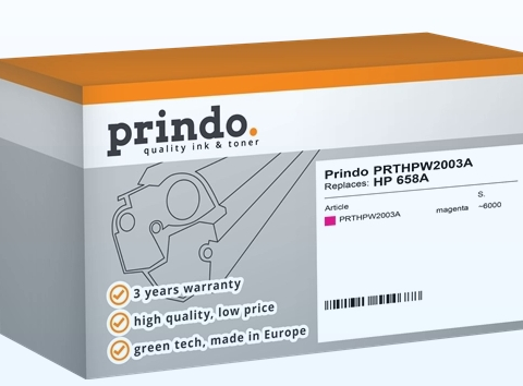 Prindo Tóner magenta PRTHPW2003A 658A compatible con HP 658A W2003A