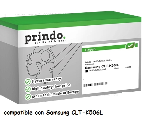 Prindo Tóner negro PRTSCLTK506LG Green compatible con Samsung CLT-K506L