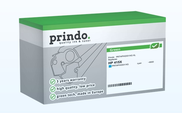 Prindo Tóner cian PRTHPW2031XG Green compatible con HP 415X