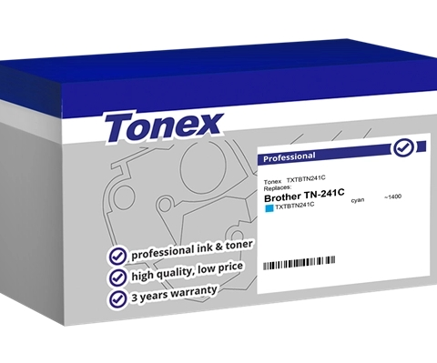 Tonex Tóner cian TXTBTN241C TN-241 compatible con Brother TN-241C