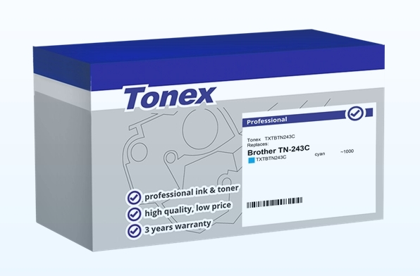 Tonex Tóner cian TXTBTN243C TN-243 compatible con Brother TN-243C