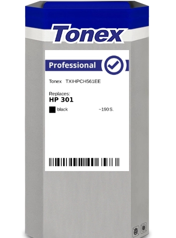 Tonex Cartucho de tinta negro TXIHPCH561EE compatible HP 301 CH561EE