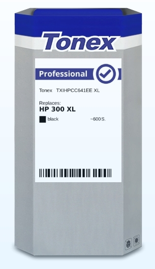 Tonex Cartucho de tinta negro TXIHPCC641EE 300XL compatible con HP 300 XL