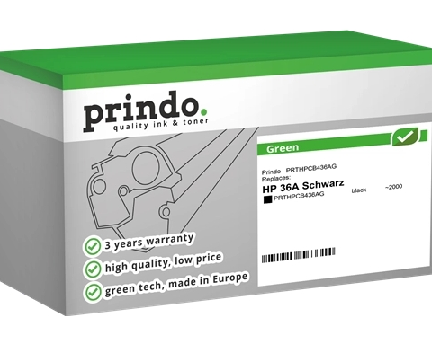 Prindo Tóner negro PRTHPCB436AG Green compatible con HP 36A CB436A