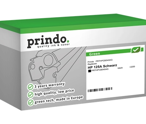 Prindo Tóner negro PRTHPCB540AG Green compatible con HP 125A CB540A