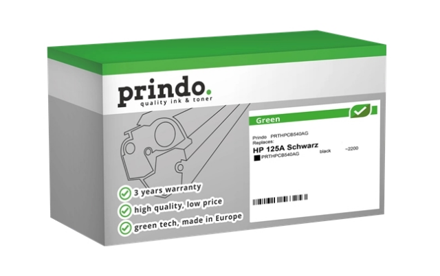 Prindo Tóner negro PRTHPCB540AG Green compatible con HP 125A CB540A