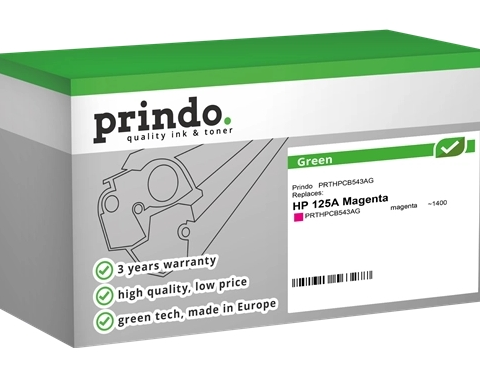 Prindo Tóner magenta PRTHPCB543AG Green compatible con HP 125A CB543A