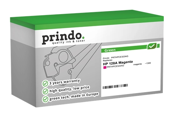 Prindo Tóner magenta PRTHPCE323AG Green compatible con HP 128A CE323A