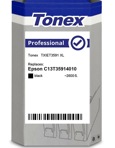 Tonex Cartucho de tinta negro TXIET3591 compatible con Epson T3591 35XL C13T35914010
