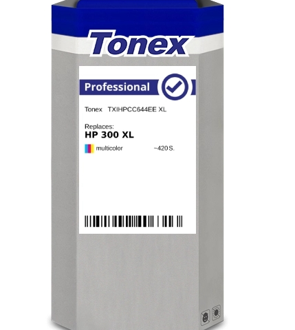Tonex Cartucho de tinta varios colores TXIHPCC644EE compatible con HP 300 XL CC644EE
