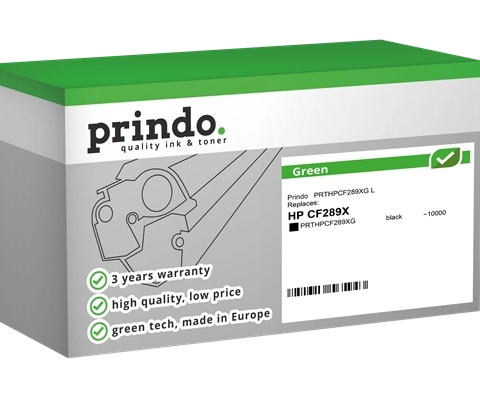Prindo Tóner negro PRTHPCF289XG Green compatible con HP 89X (CF289X)