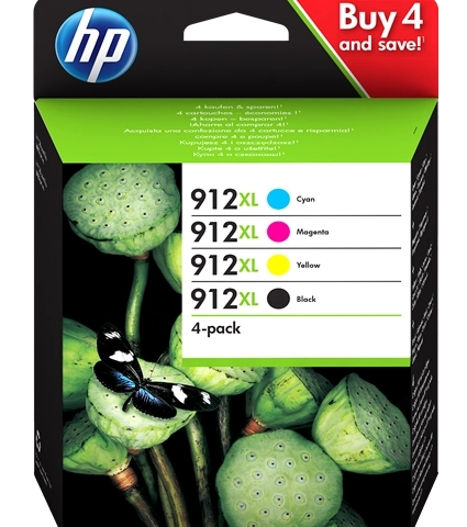 HP Multipack negro cian magenta y amarillo 3YP34AE MCVP 912 XL