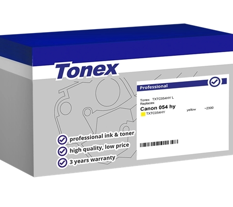 Tonex Tóner amarillo TXTC054HY compatible con Canon 054 hy