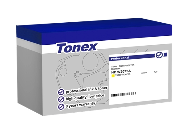 Tonex Tóner amarillo TXTHPW2072A compatible con HP 117A (W2072A)