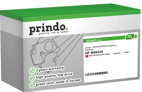 Prindo Tóner magenta PRTHPW2033XG Basic Green compatible con HP 415X W2033X