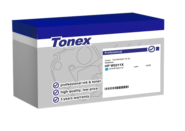 Tonex Tóner cian TXTHPW2211X compatible con HP 207X W2211X