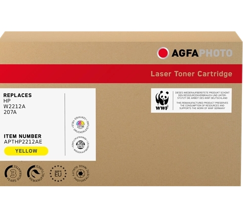 Agfa Photo Tóner amarillo APTHP2212AE compatible con HP 207A W2212A