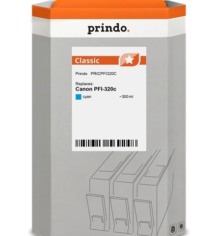 Prindo Cartucho de tinta cian PRICPFI320C compatible con Canon PFI-320c 2891C001