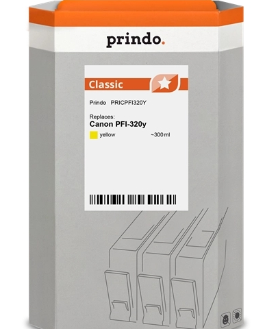 Prindo Cartucho de tinta amarillo PRICPFI320Y compatible con Canon PFI-320y 2893C001