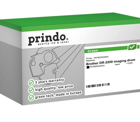 Prindo Unidad de tambor negro PRTBDR2200G Green compatible con Brother DR-2200