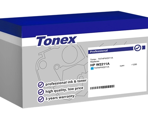 Tonex Tóner cian TXTHPW2211A compatible con HP 207A W2211A