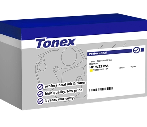 Tonex Tóner amarillo TXTHPW2212A compatible con HP 207A W2212A