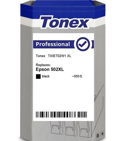 Tonex Cartucho de tinta negro TXIET02W1 compatible con Epson 502XL negro