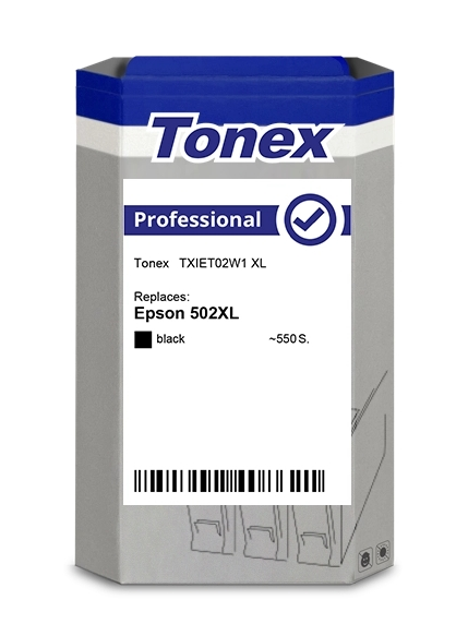 Tonex Cartucho de tinta negro TXIET02W1 compatible con Epson 502XL negro
