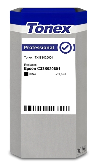 Tonex Cartucho de tinta negro TXIES020601 SJIC22P K compatible con Epson C33S020601