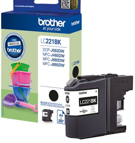 Brother Cartucho de tinta negro LC221BK