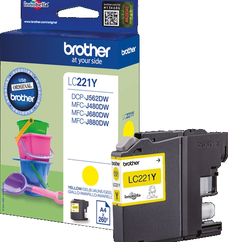 Brother Cartucho de tinta amarillo LC221Y