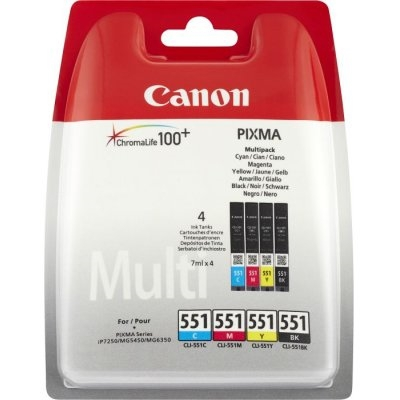CANON Cartucho Multipack CLI-551+pap IP7250/MX925