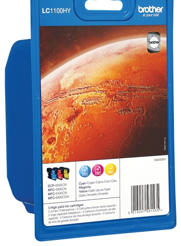 Brother Multipack cian / magenta / amarillo LC1100HYRBWBPDR LC-1100HY