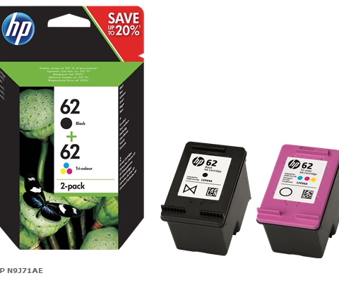 HP Multipack negro / varios colores N9J71AE 62