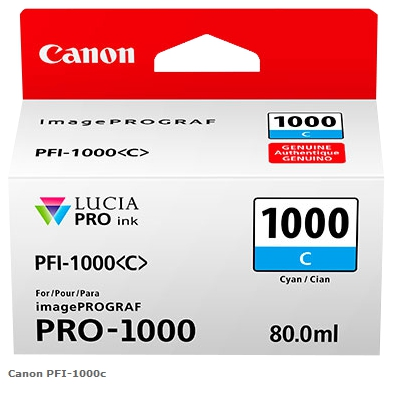 Canon Cartucho de tinta cian PFI-1000c