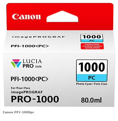 Canon Cartucho de tinta Cyan (foto) PFI-1000pc