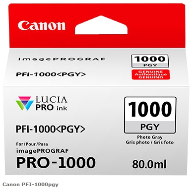 Canon Cartucho de tinta Gris (foto) PFI-1000pgy